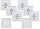 DELPHI Starter-Kit, 16-teilig, weiß 6x Steckdose, 2x Schalter, 8x Rahmen