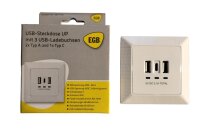 UP-Dose mit 2 USB Typ A + 1 USB Typ C Ausgang : DC 5.0V...