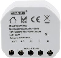 MILOS WiFi Unterputz Schalter Android + iOS-...
