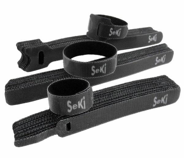 Klettkabelbinder Sortiment 45 Stk. schwarz