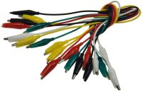 Prüfkabel-Set mit Kroko-Klemmen je 45cm,...