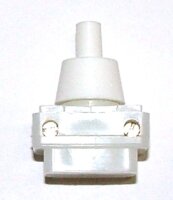 Druckschalter, Einbau, weiß, 12mm Hals, 1polig