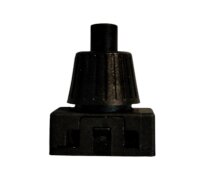 Druckschalter, Einbau, schwarz, 8mm Hals, 1polig
